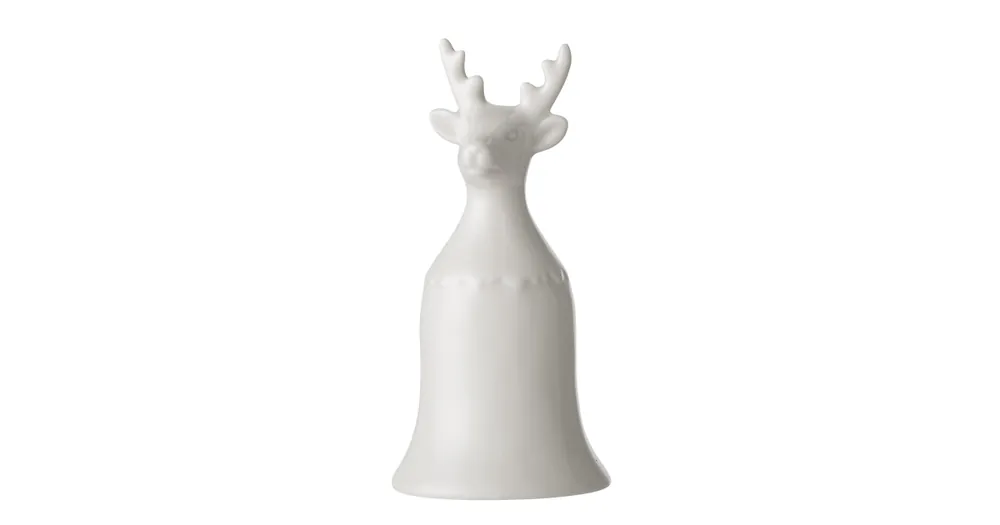Porcelánový zvoneček Reindeer White Značkový