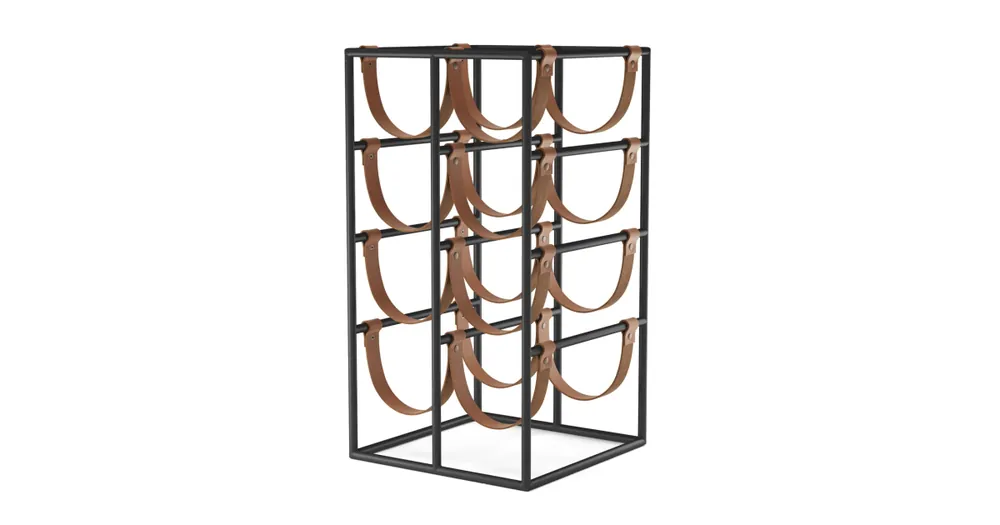 Stojan na víno Umanoff Black Steel Leather Ověřený