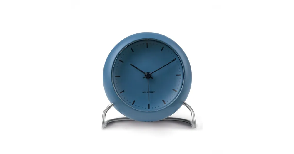 Stolové hodiny s budíkom City Hall Stone Blue 11 cm Objednat Nyní
