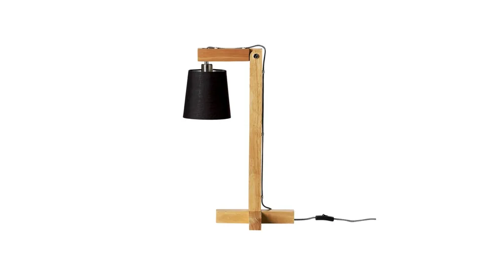 Stolní lampa Black Wooden Nová Kolekce