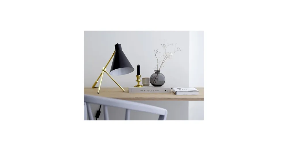 Novinka Stylová stolní lampa Brown and Gold