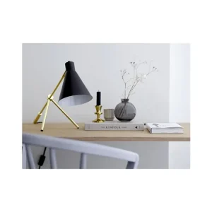 Štýlová stolná lampa Brown and Gold Finální Výprodej