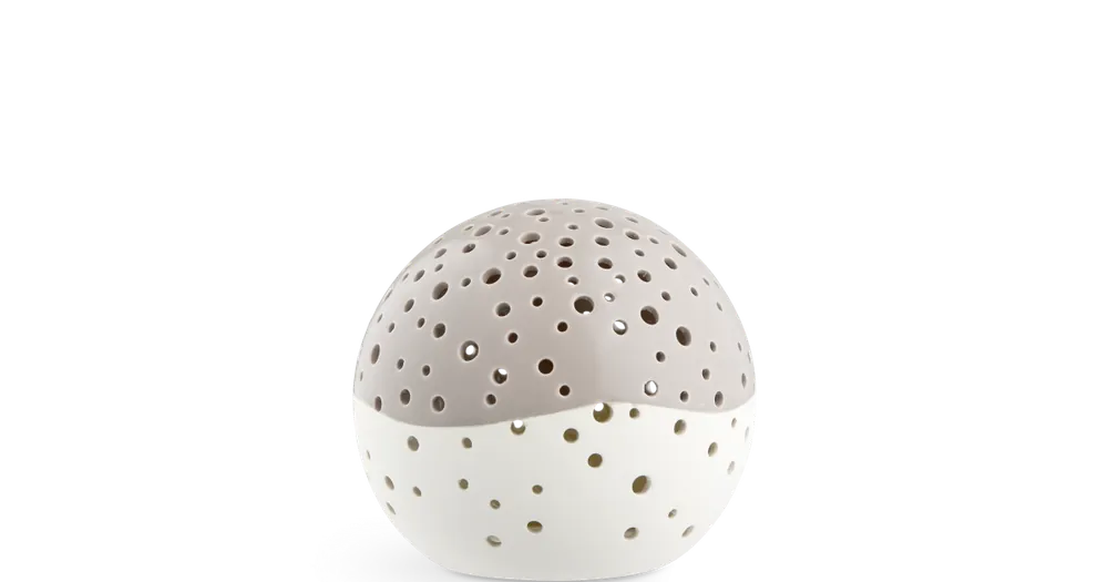 Akce Svietnik Nobili Snowball Warm Grey 14 cm