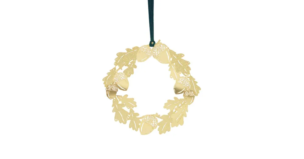 Levný Závesná dekorácia Oak Wreath Gold