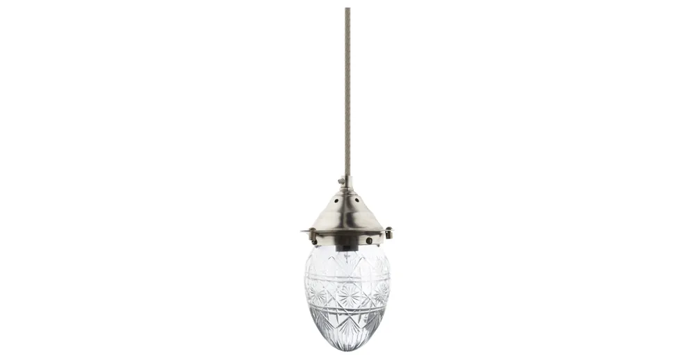 Koupit Online Závěsná skleněná vintage lampa