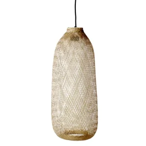 Zlevněný Závesné bambusové svietidlo Bamboo Oval