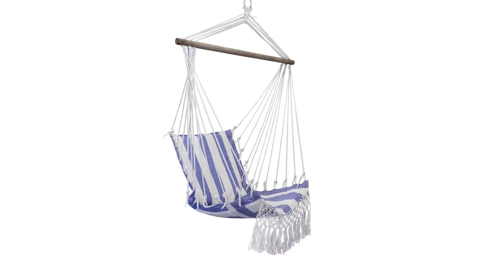 Závesné hojdacie kreslo Artur Stripe Blue Bezpečná Platba