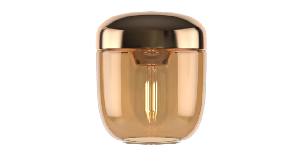 Značkový Závěsné svítidlo Acorn Amber Brass
