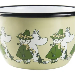 Hit Sezóny Zelená smaltovaná miska Moomin Friends 6 dl