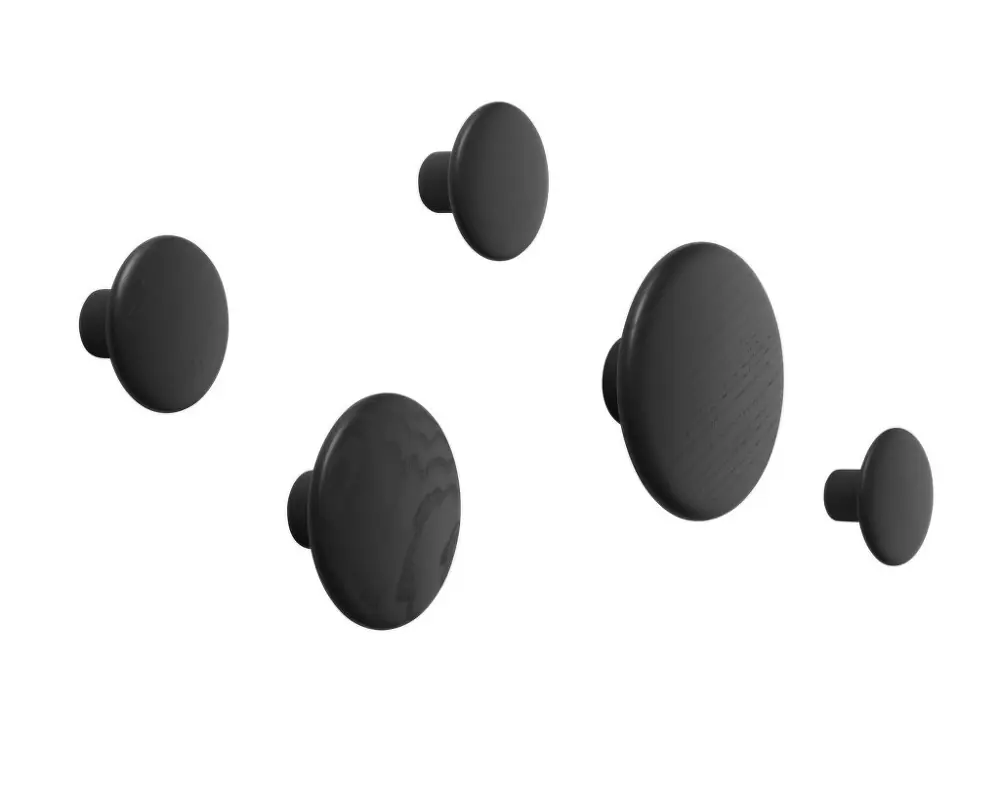 Víkendová Akce Sada věšáků The Dots, black