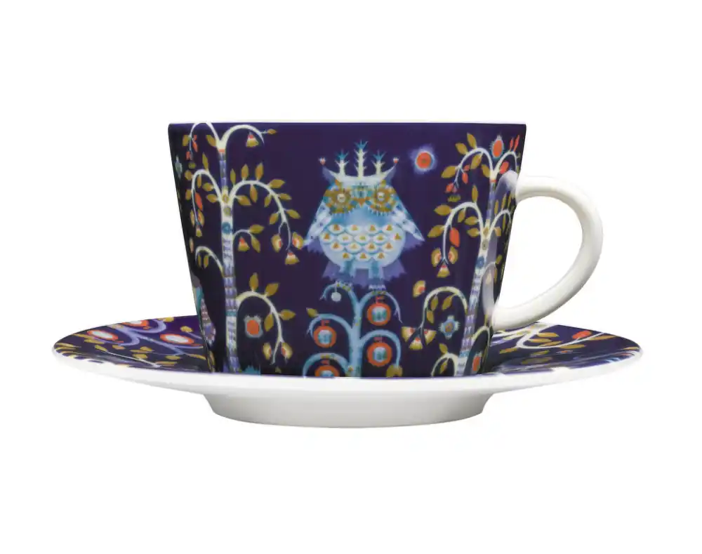 Šálek na capuccino s podšálkem Taika, blue Horká Nabídka