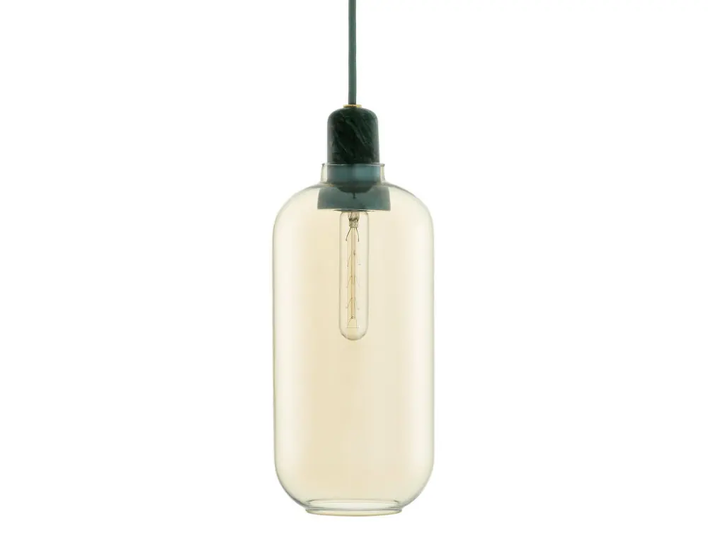 Nejlepší Cena Závěsná lampa Amp Large, gold / green