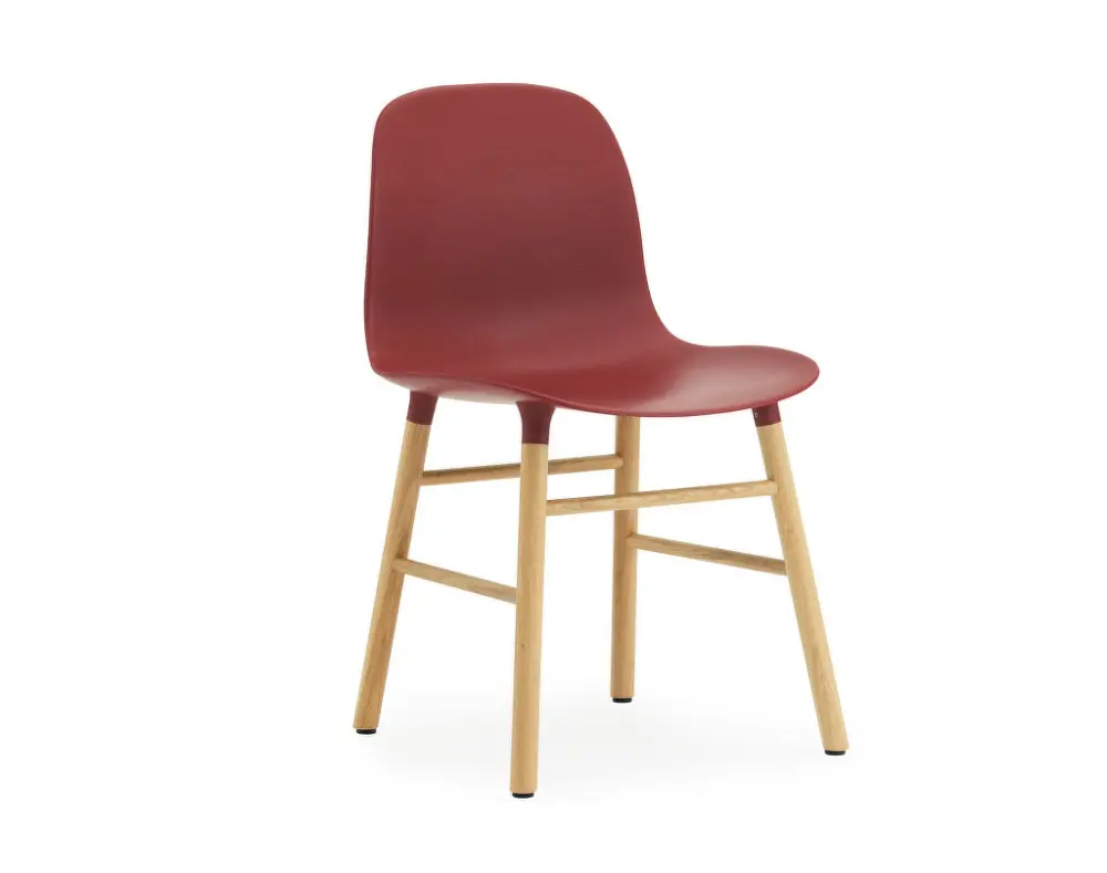 Židle Form Oak, red Výprodej