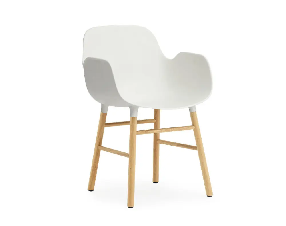 Židle Form s područkami Oak, white Koupit Online