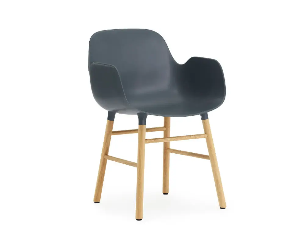Sezónní Sleva Židle Form s područkami Oak, blue