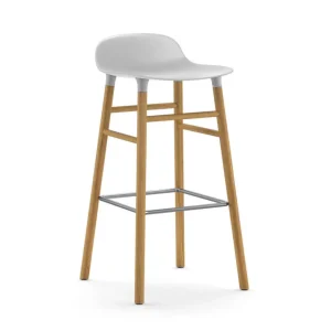 Barová židle Form 75 cm Oak, white Bezpečná Platba
