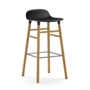 Barová židle Form 75 cm Oak, black Nejlepší Cena