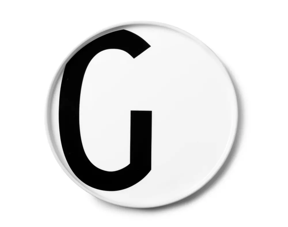 Talíř s písmenem G, white Dokud Zásoby Vydrží