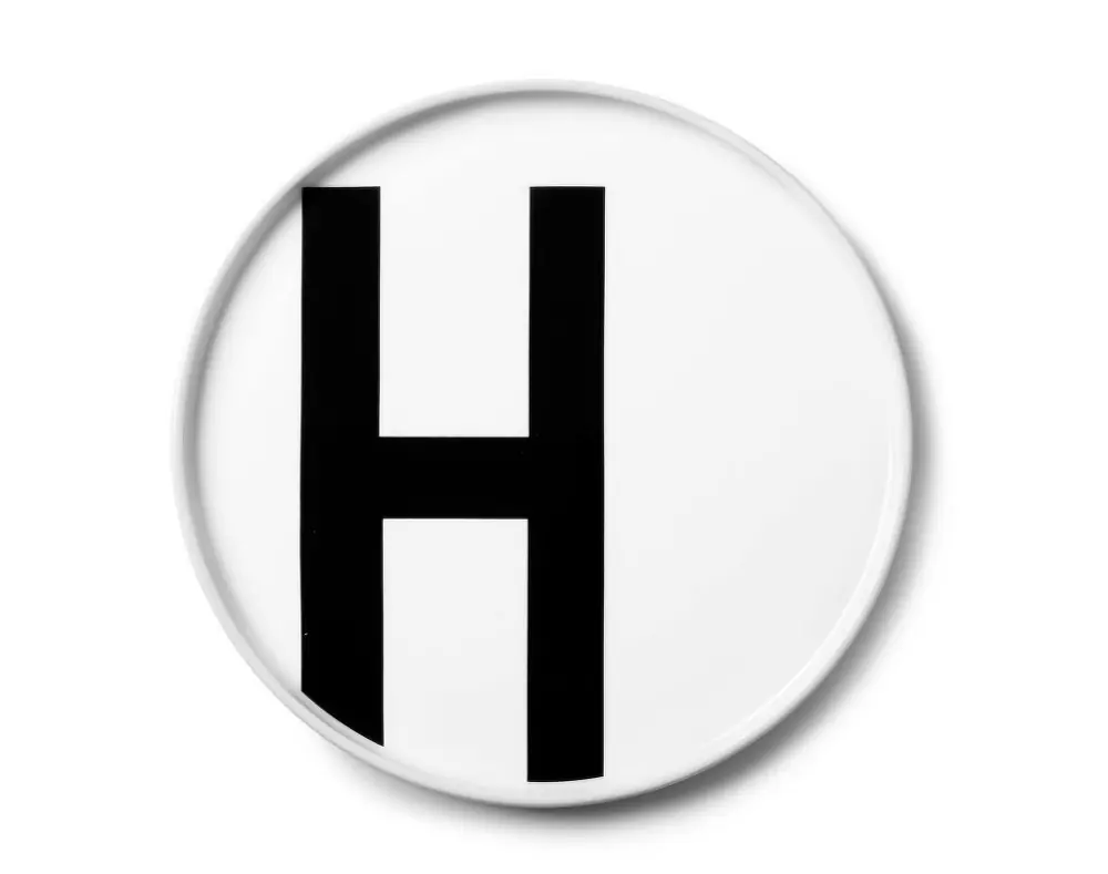 Talíř s písmenem H, white Cenový Hit