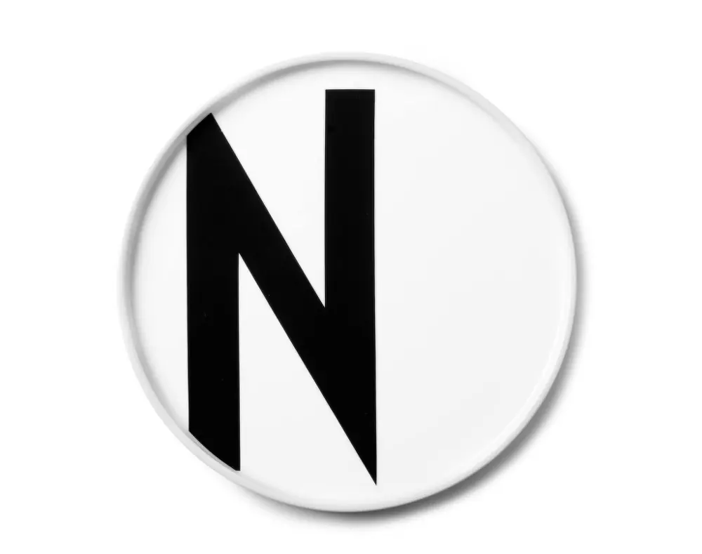 Ihned K Objednání Talíř s písmenem N, white