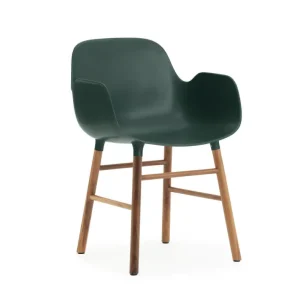 Akční Nabídka Židle Form s područkami Walnut, green