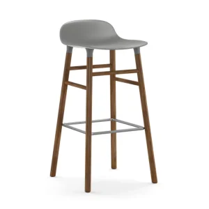Barová židle Form 75 cm Walnut, grey Nejlepší Cena