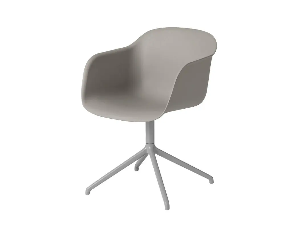 Židle Fiber Armchair Swivel Base, grey Cenově Výhodný