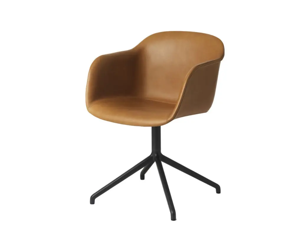 Židle Fiber Armchair Swivel Base, cognac Nejlepší Volba