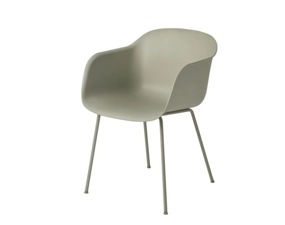 Nakupujte Hned Židle Fiber Armchair Tube Base, dusty green