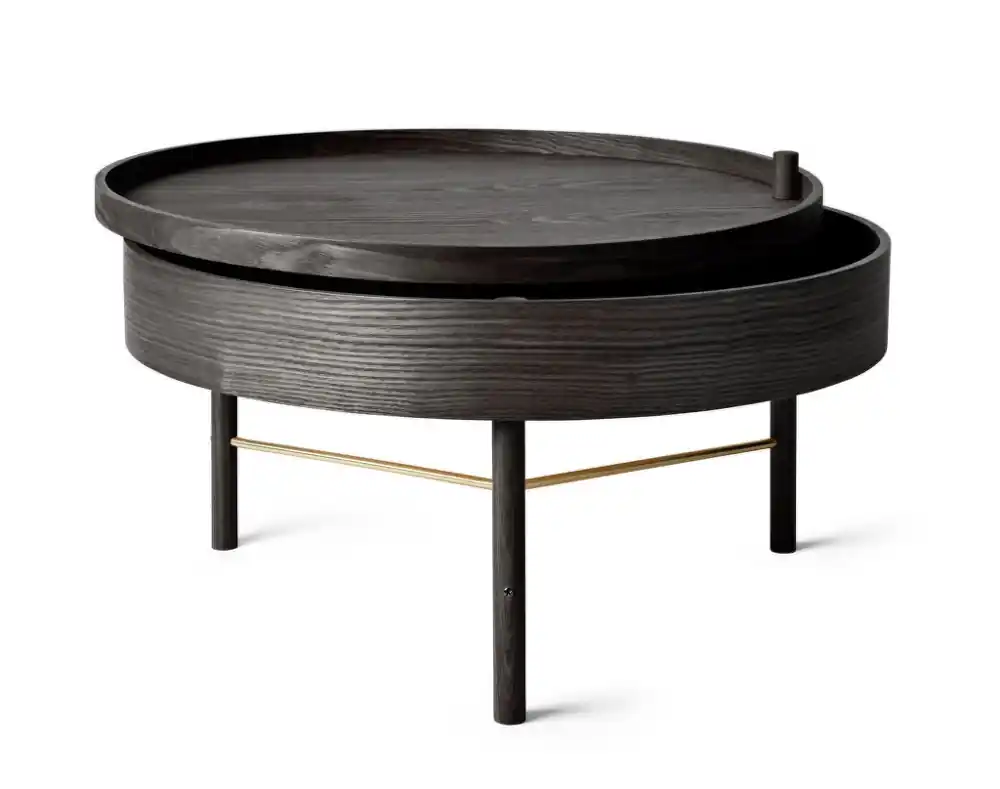 Vrácení Zdarma Stolek Turning Table, black ash