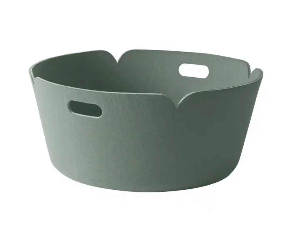 Koš Restore Round, dusty green Časově Omezené
