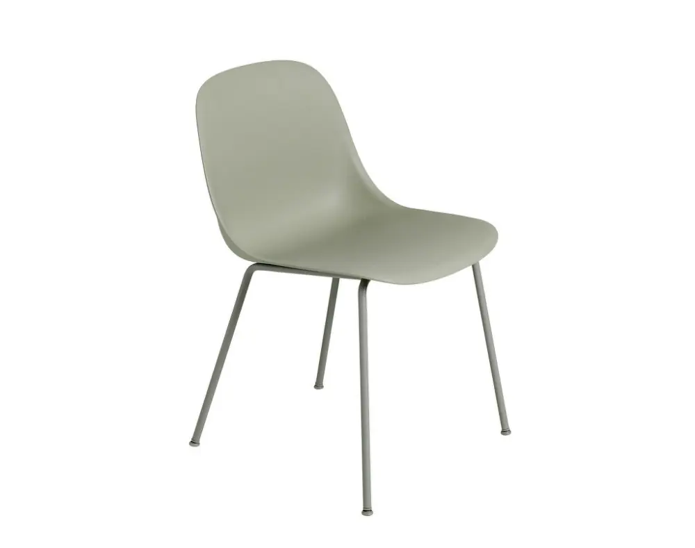 Židle Fiber Side Chair Tube Base, dusty green Bezpečná Platba