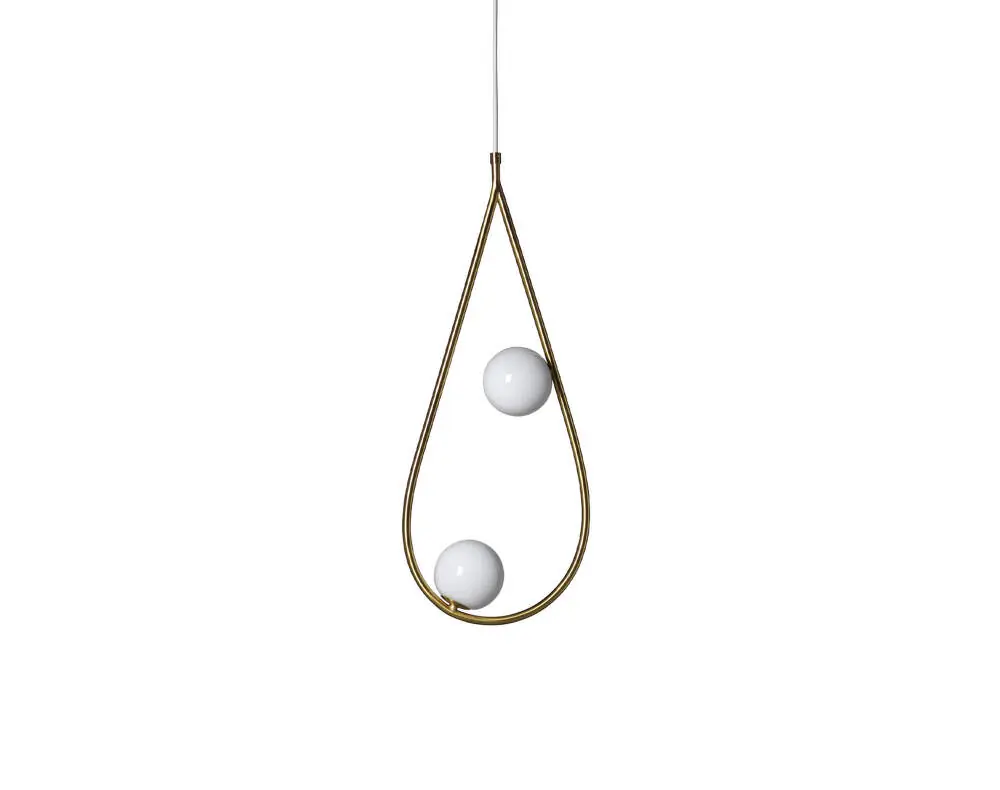 Oblíbený Lustr Pearls 65, brushed brass