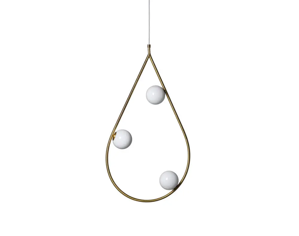 Lustr Pearls 80, brushed brass Omezená Nabídka
