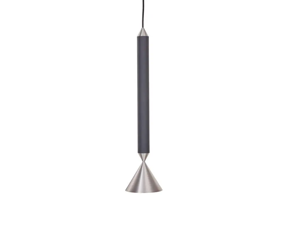 Závěsná lampa Apollo 39, black ink/polished aluminium Speciální Cena