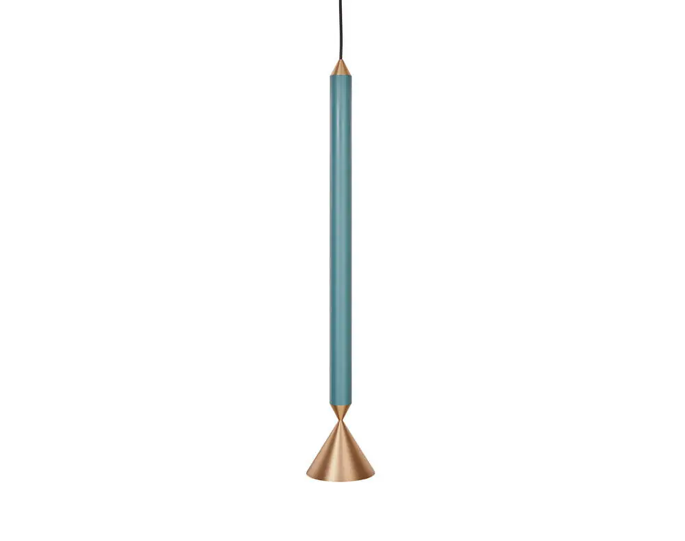 Speciální Cena Závěsná lampa Apollo 59, deep sea/polished brass