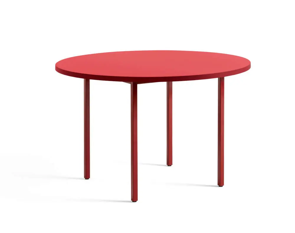 Expresní Doručení Jídelní stůl Two-Colour Ø120, maroon red/red