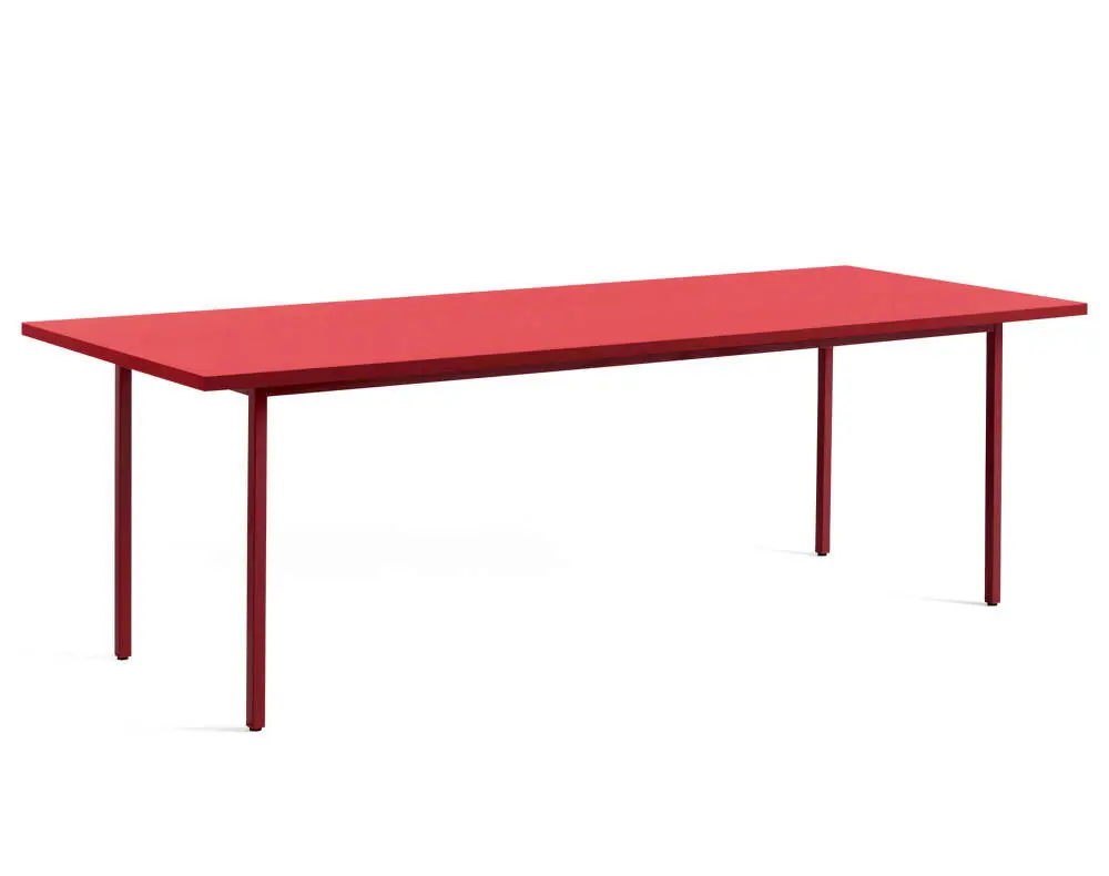 Jídelní stůl Two-Colour 240 cm, maroon red/red Poslední Šance