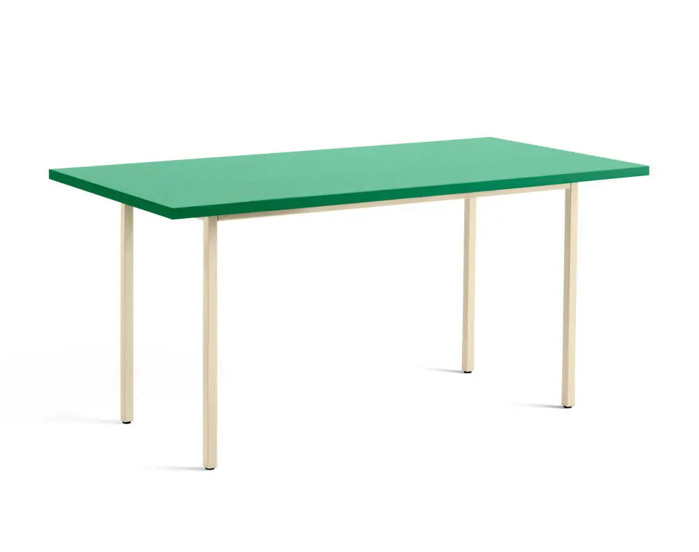 Jídelní stůl Two-Colour 160 cm, ivory/green Přímo Od Výrobce
