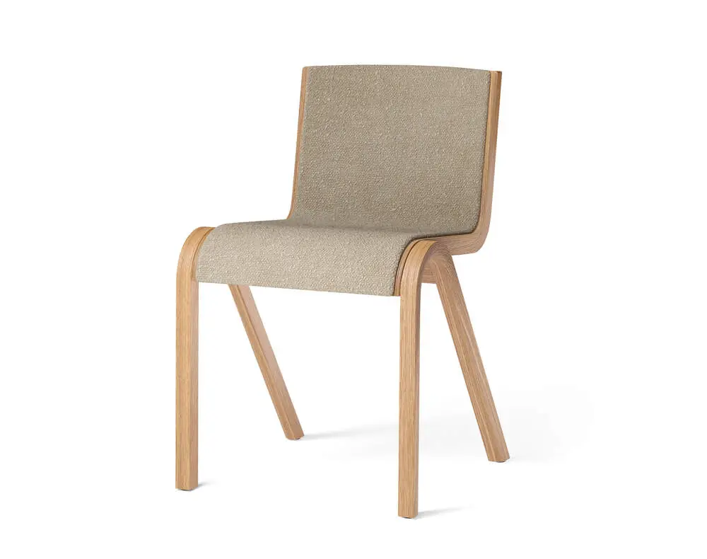 Židle Ready polstrovaná, natural oak/Bouclé 02 Nejlepší Cena