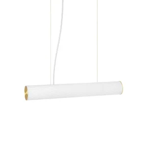 Závěsná lampa Vuelta 60, white/brass Vysoce Kvalitní