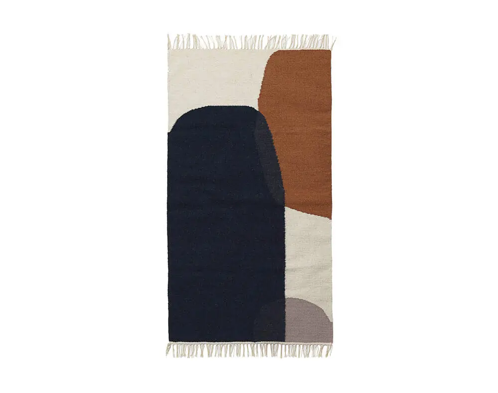 Bezpečná Platba Koberec Merge Kelim Rug Small, Dark Blue