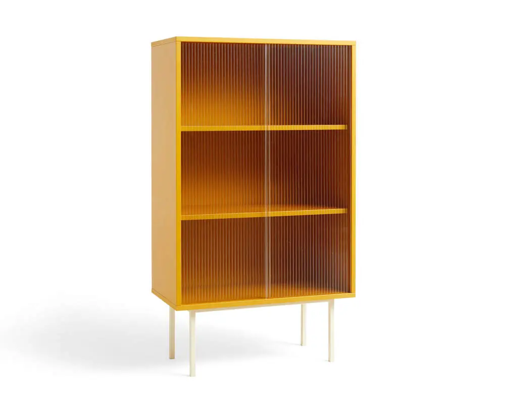 Koupit Online Vitrína Colour Tall w. Glass Doors, yellow