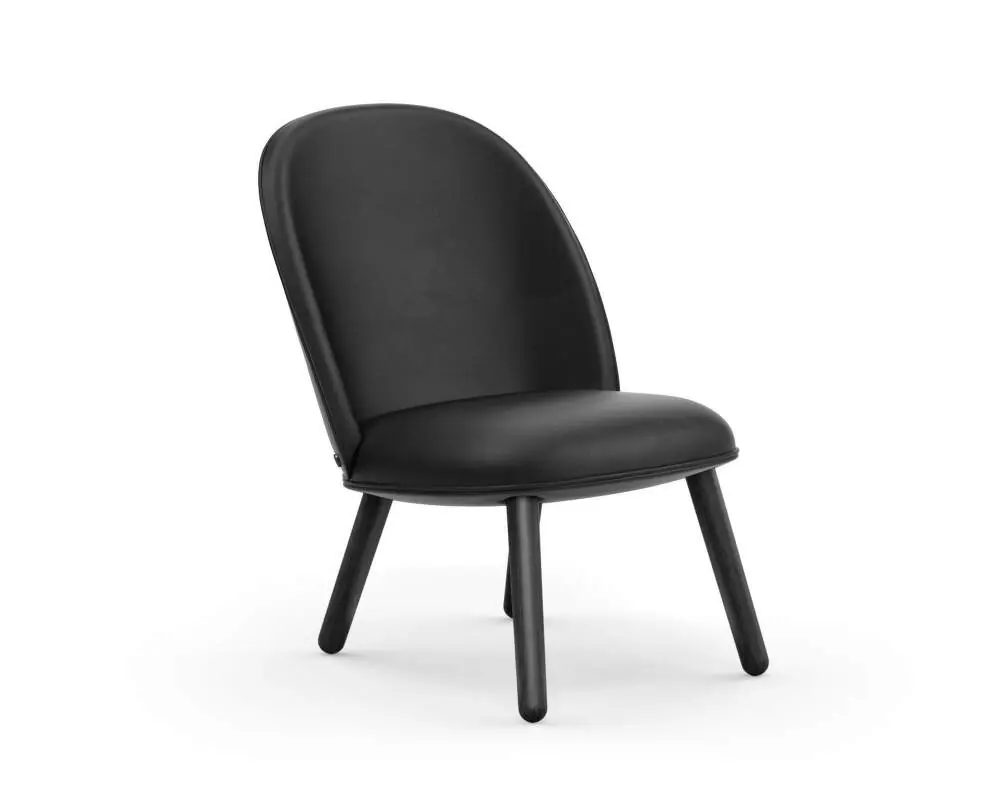Sezónní Sleva Křeslo Ace Lounge Chair Black Oak Ultra Leather, black