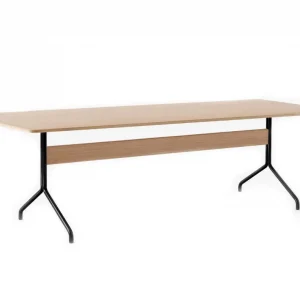 Akce Jídelní stůl Pavilion AV24, clear laquered oak / black base
