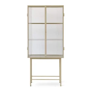 Vitrína Haze Reeded glass, cashmere Pouze Dnes