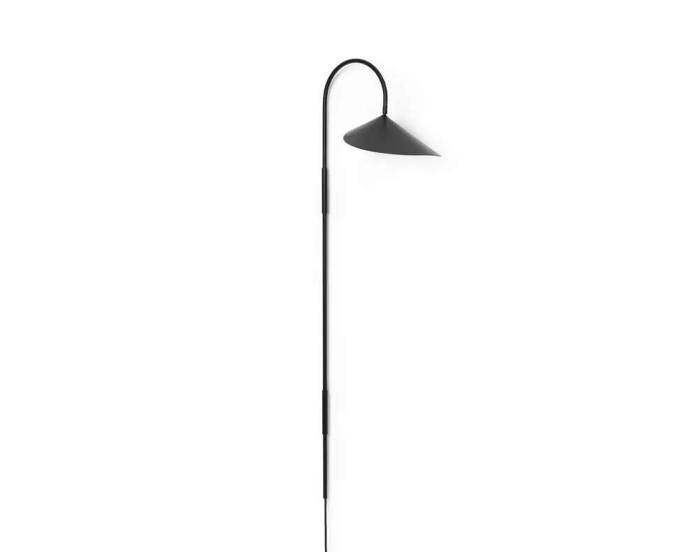 Časově Omezené Nástěnná lampa Arum Swivel Tall, black