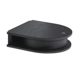 Cenově Výhodný Police Valet wall drawer, black painted oak