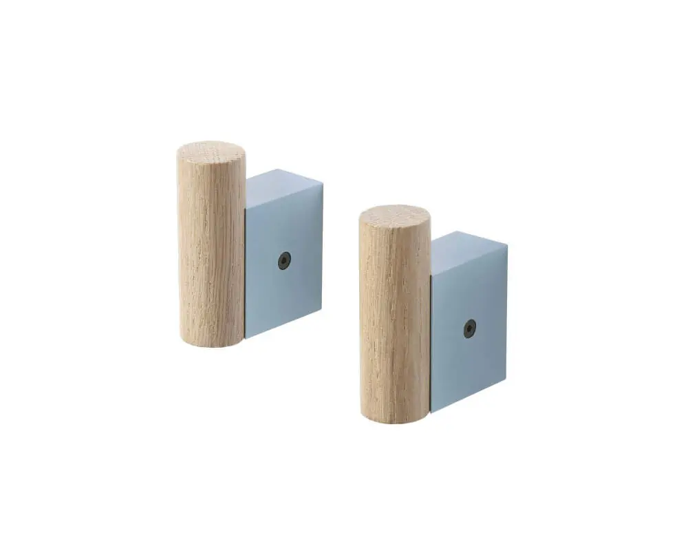 Vrácení Zdarma Věšáky Attach, pale blue/oak