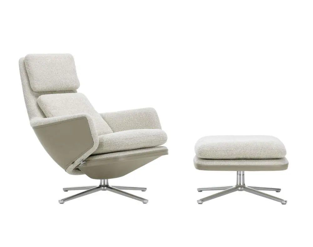 Ihned K Objednání Křeslo Grand Relax & Ottoman, ivory/pearl/sand